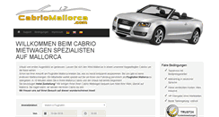 Desktop Screenshot of cabriomallorca.com